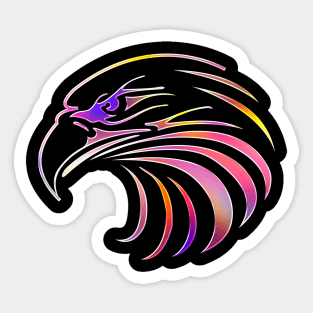 Eagle Bird Animal Wildlife Forest Nature Chrome Graphic Sticker